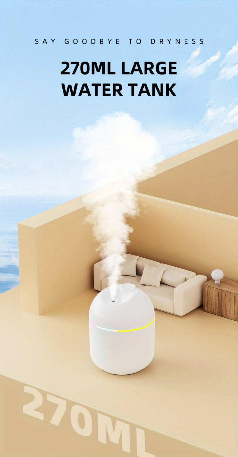 Smart air humidifier with led night light