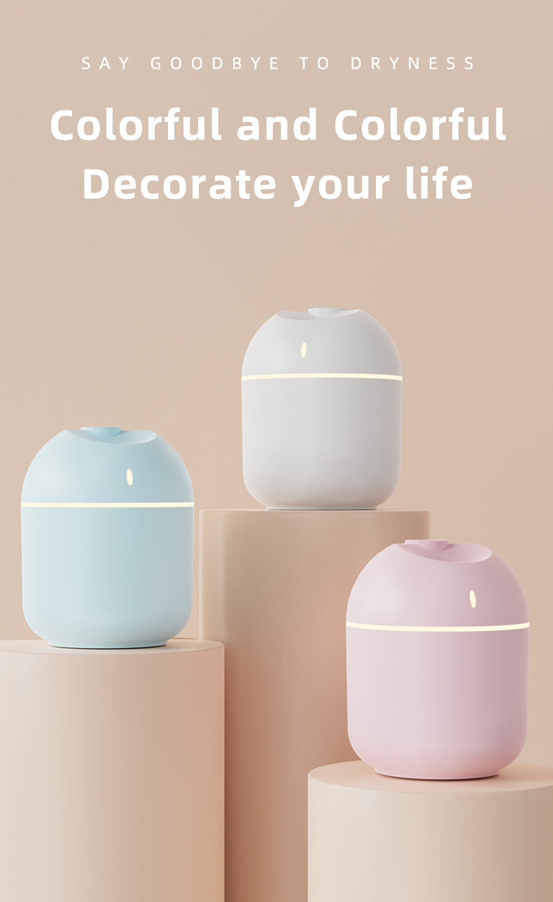 Smart air humidifier with led night light