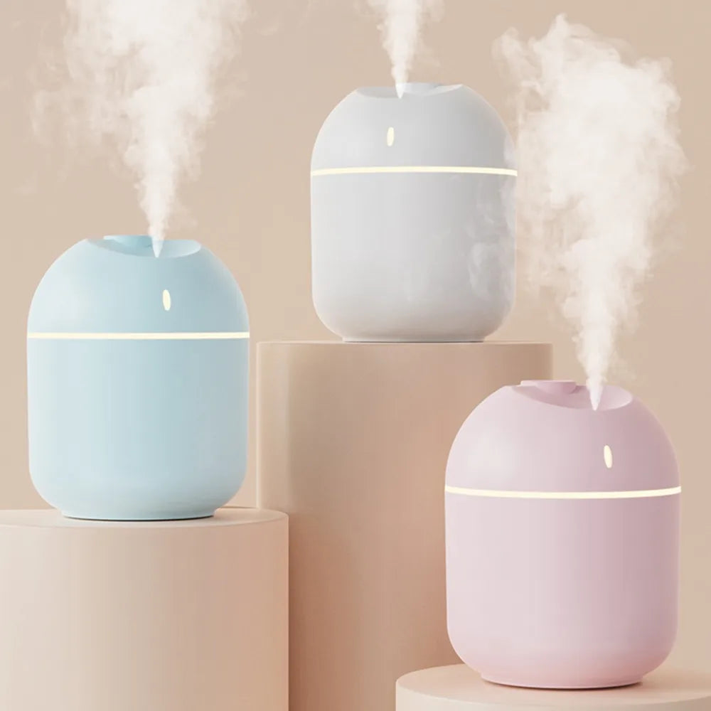 Smart air humidifier with led night light